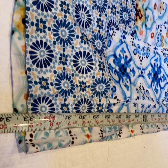 ZARA multi printed patchwork polyester pants and top - Picture 12 of 16